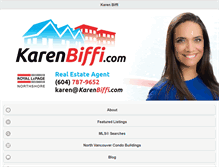 Tablet Screenshot of karenbiffi.com